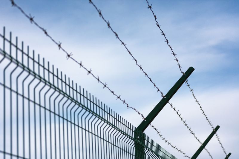 Barbed Wire Fence Installation detail