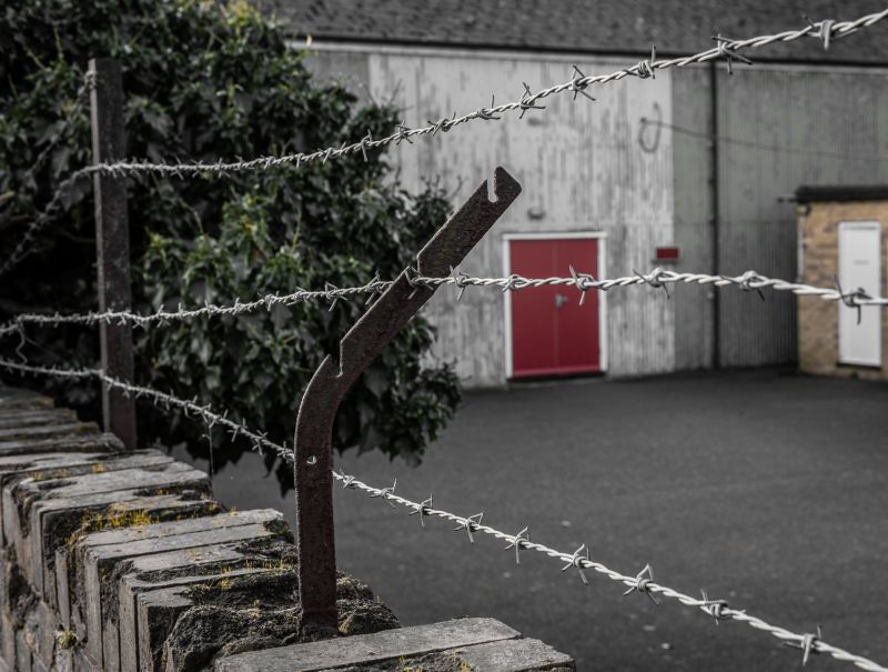 Barbed Wire Fence Replacement detail