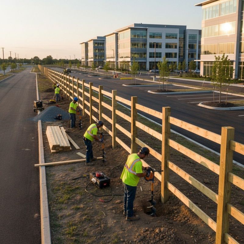 Security Fence Installation detail